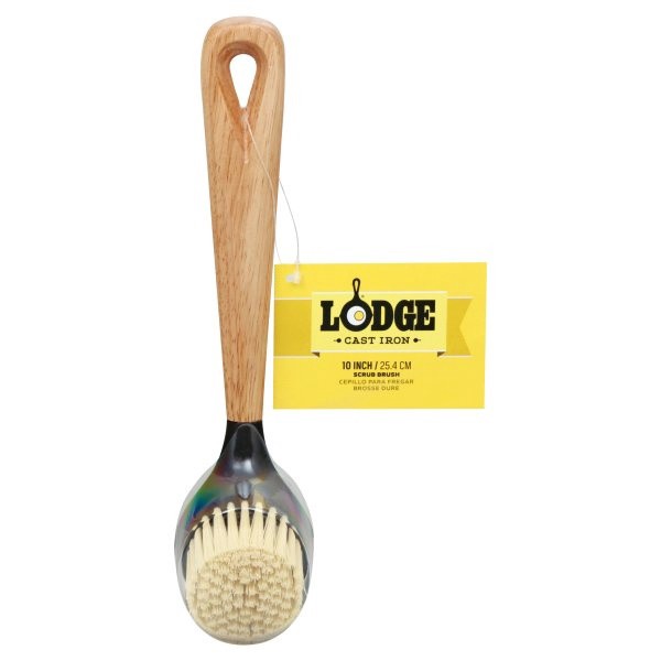 slide 1 of 8, Lodge Cast Iron 10 Inch Scrub Brush 1 ea, 1 ct