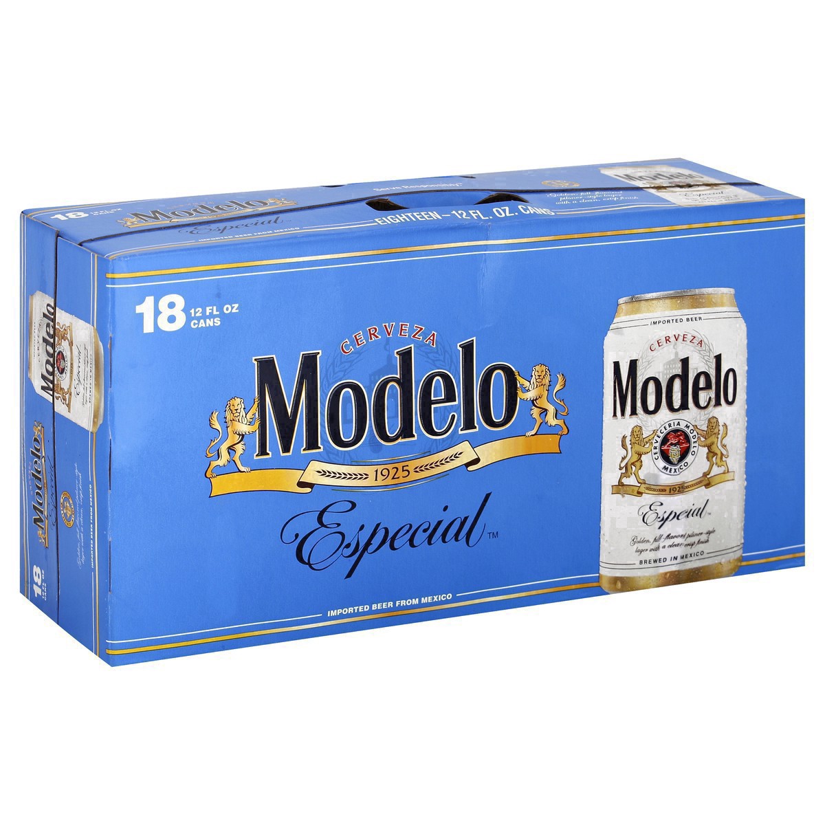 slide 18 of 37, Modelo Mexican Lager Import Beer, 18 pk 12 fl oz Cans, 4.4% ABV, 18 ct; 12 fl oz