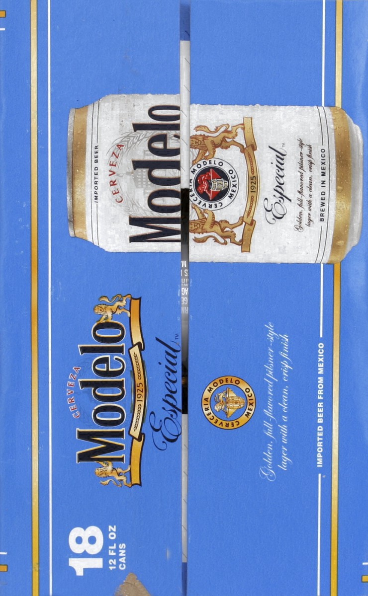 slide 11 of 37, Modelo Mexican Lager Import Beer, 18 pk 12 fl oz Cans, 4.4% ABV, 18 ct; 12 fl oz