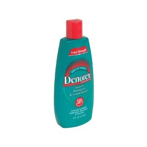 slide 1 of 1, Denorex 2-In-1 Dandruff Shampoo And Conditioner Extra Strength, 12 oz