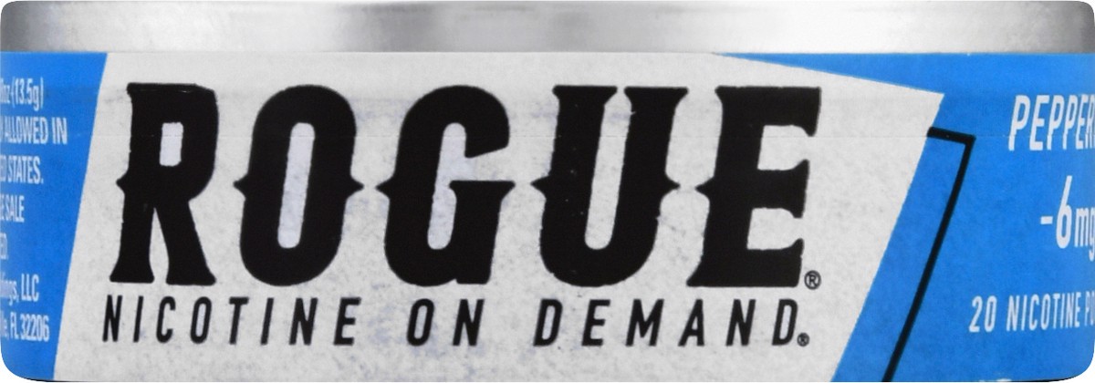 slide 4 of 9, Rogue Peppermint Nicotine Pouches 6Mg, 20 ct