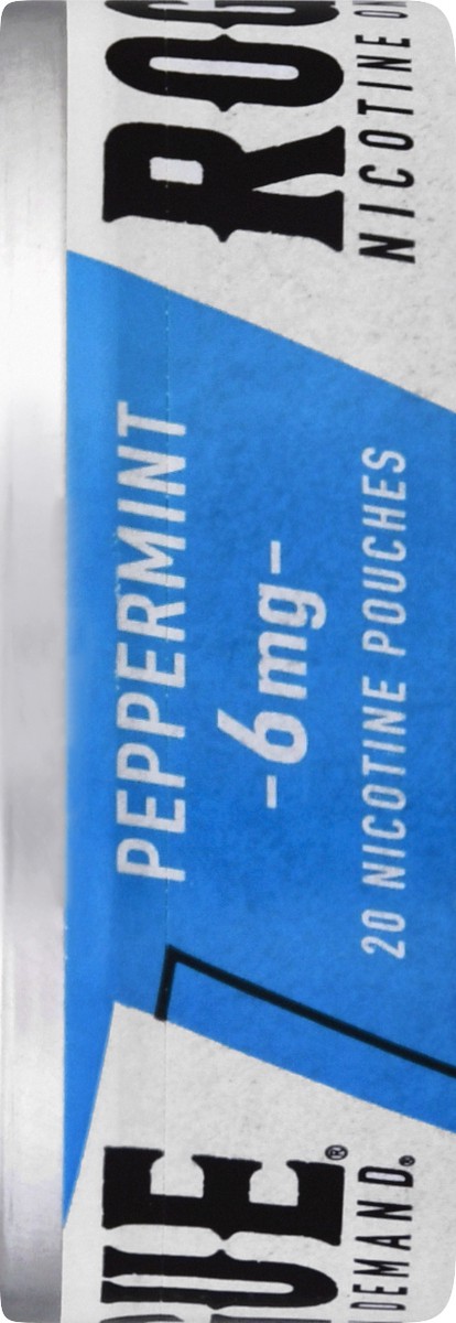 slide 8 of 9, Rogue Peppermint Nicotine Pouches 6Mg, 20 ct