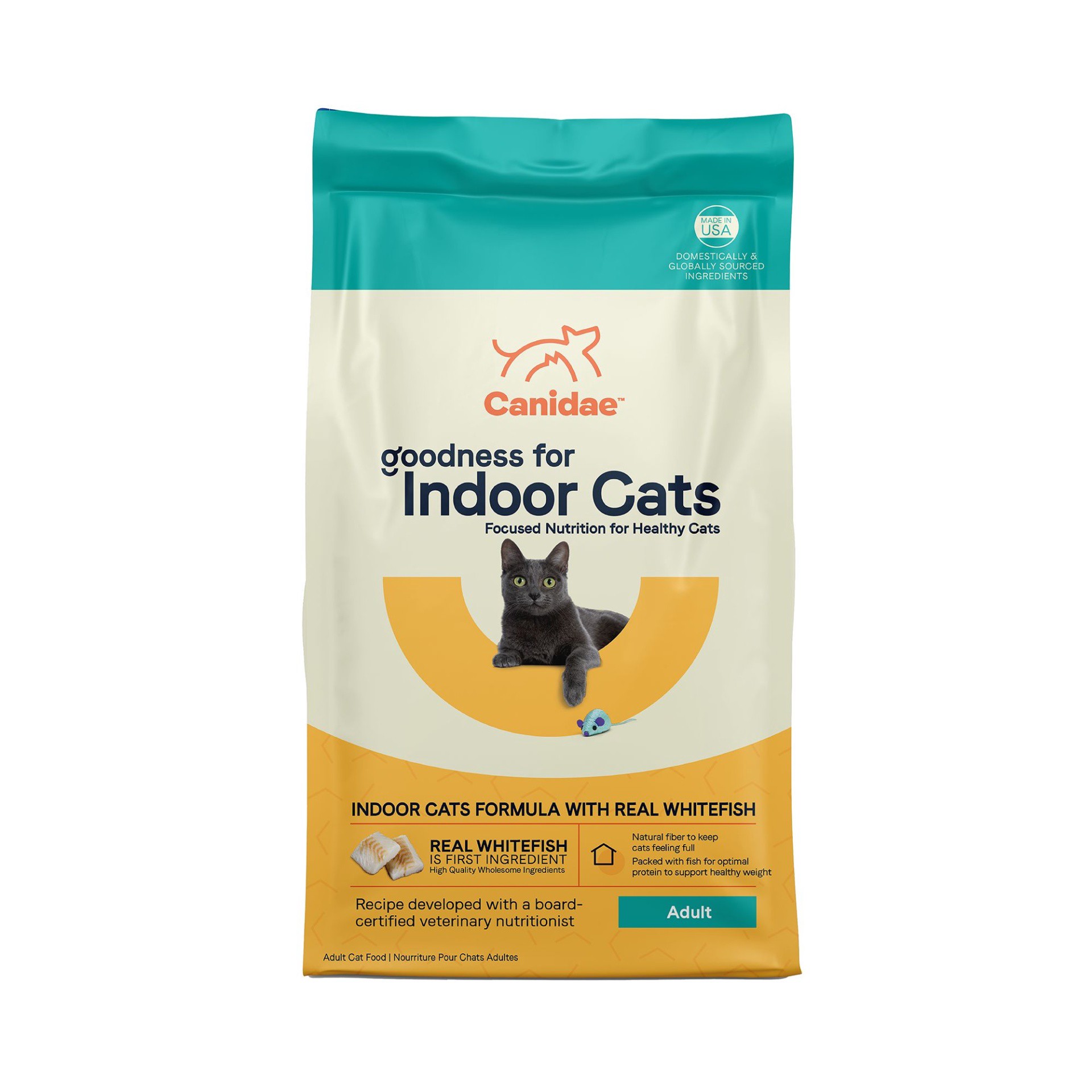 slide 1 of 1, CANIDAE Goodness Adult Dry Cat Food - Indoor, Whitefish, 10 lb