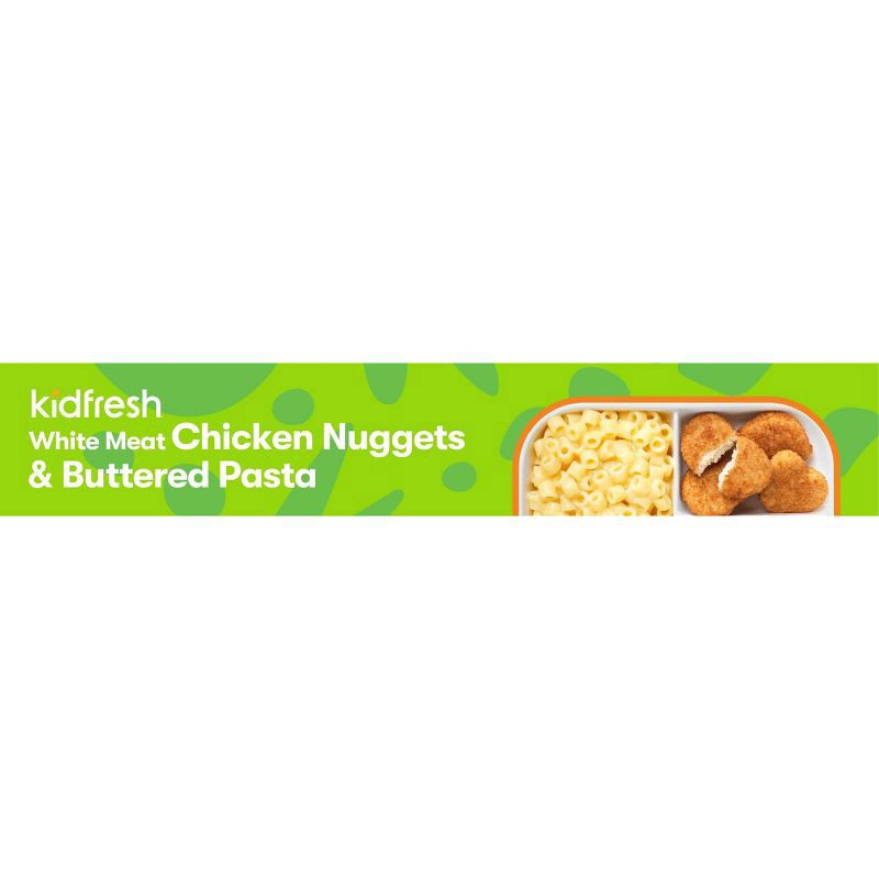 slide 2 of 5, Kidfresh White Meat Chicken Nuggets & Buttered Pasta, 6.97 oz