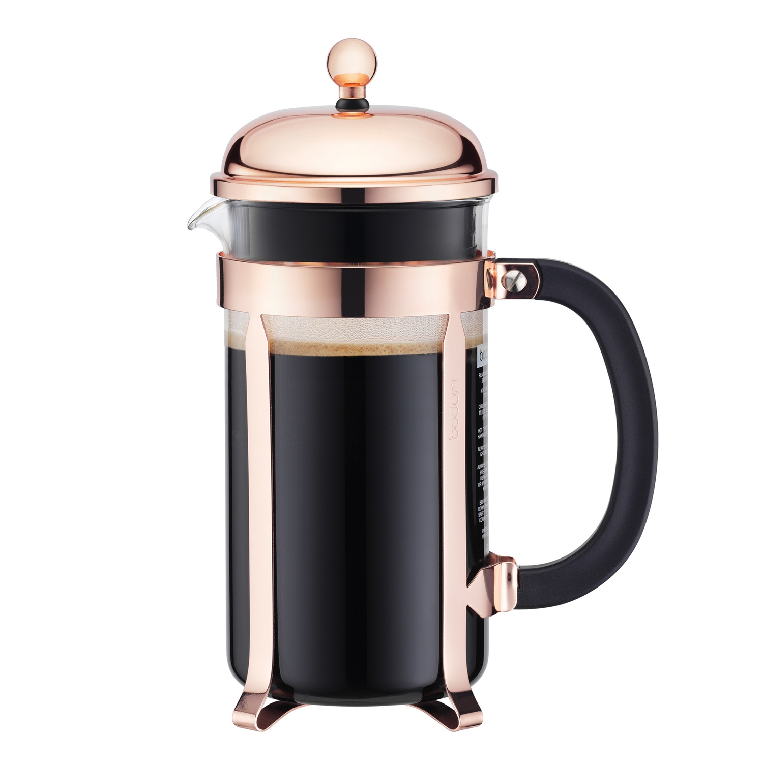 slide 1 of 1, Bodum Chambord Copper French Press, 8 cups