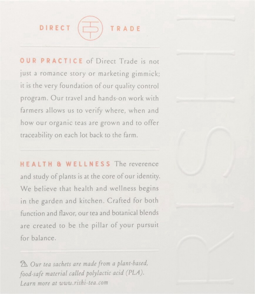 slide 3 of 5, Rishi Peach Hibiscus Green Sachets, 15 ct