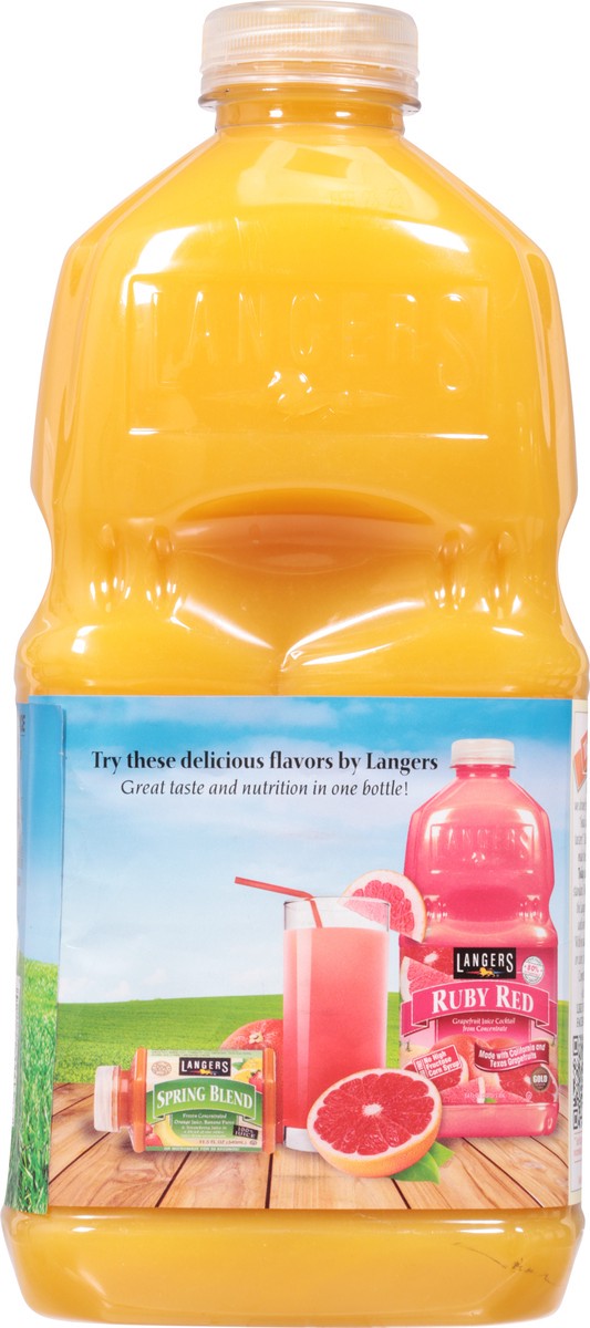 slide 5 of 9, Langers Orange Juice 100% Juice 64 fl oz, 64 fl oz