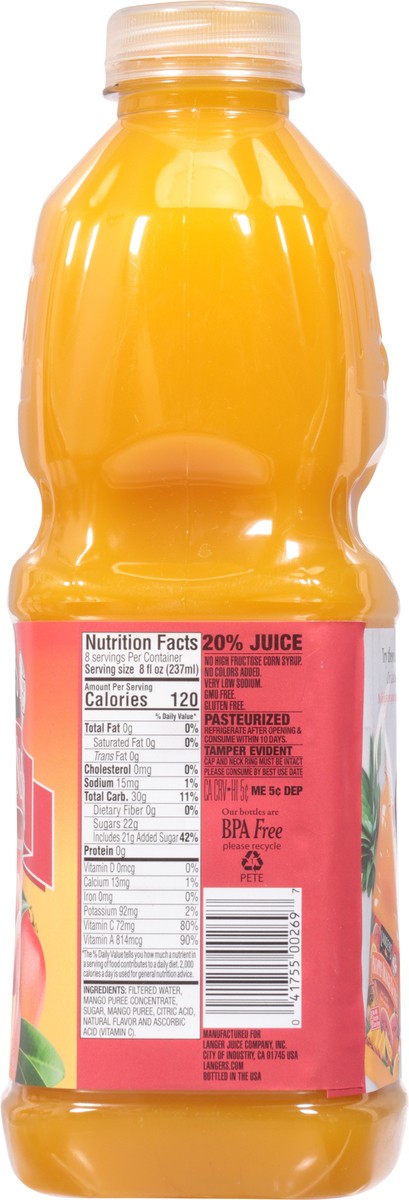 slide 2 of 14, Langers Mango Nectar Juice - 64 fl oz, 64 fl oz