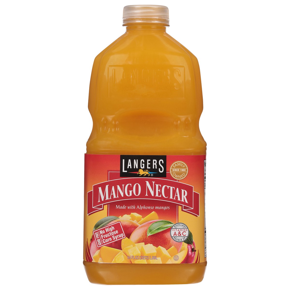 slide 1 of 14, Langers Mango Nectar 64 fl oz, 64 fl oz