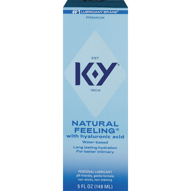 slide 1 of 1, K-Yâ Natural Feeling With Hyaluronic Acid Lubricant, 5 Oz, 5 oz