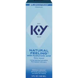 K-Y Natural Feeling With Hyaluronic Acid Lubricant, 5 oz