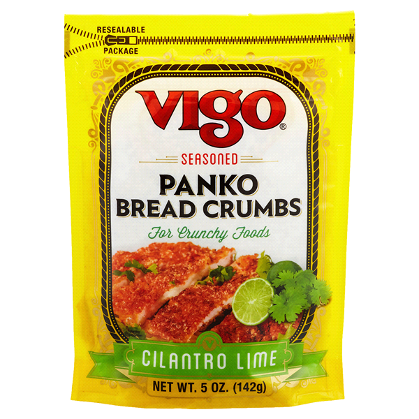 slide 1 of 1, Vigo Bread Crumbs, Panko, Cilantro Lime, For Crunchy Foods, 5 oz