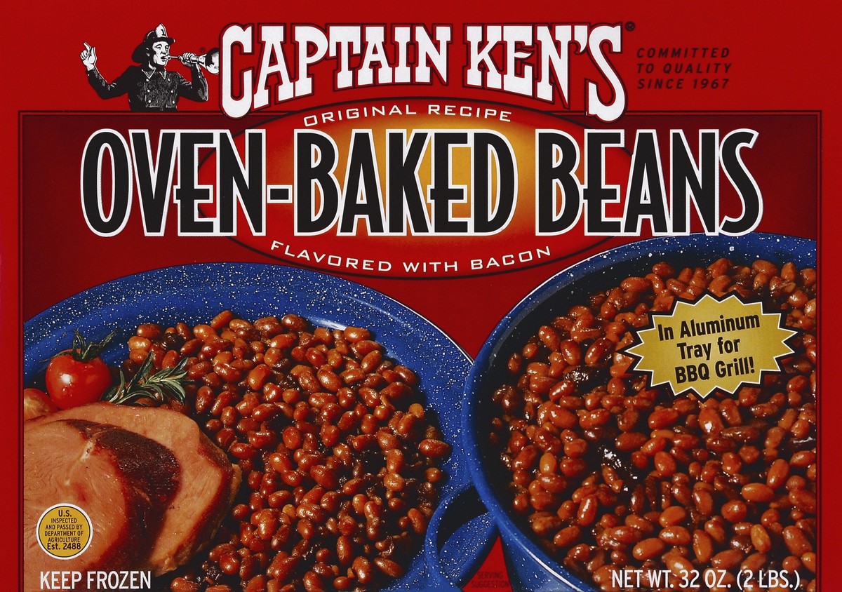 slide 3 of 4, Captain Kens Captain Ken's Bacon Flavor Oven Baked Beans, 