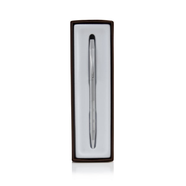 slide 1 of 1, Cross Classic Century Ballpoint Pen, Medium Point, 1.0 Mm, Satin Chrome Barrel, Black Ink, 1 ct