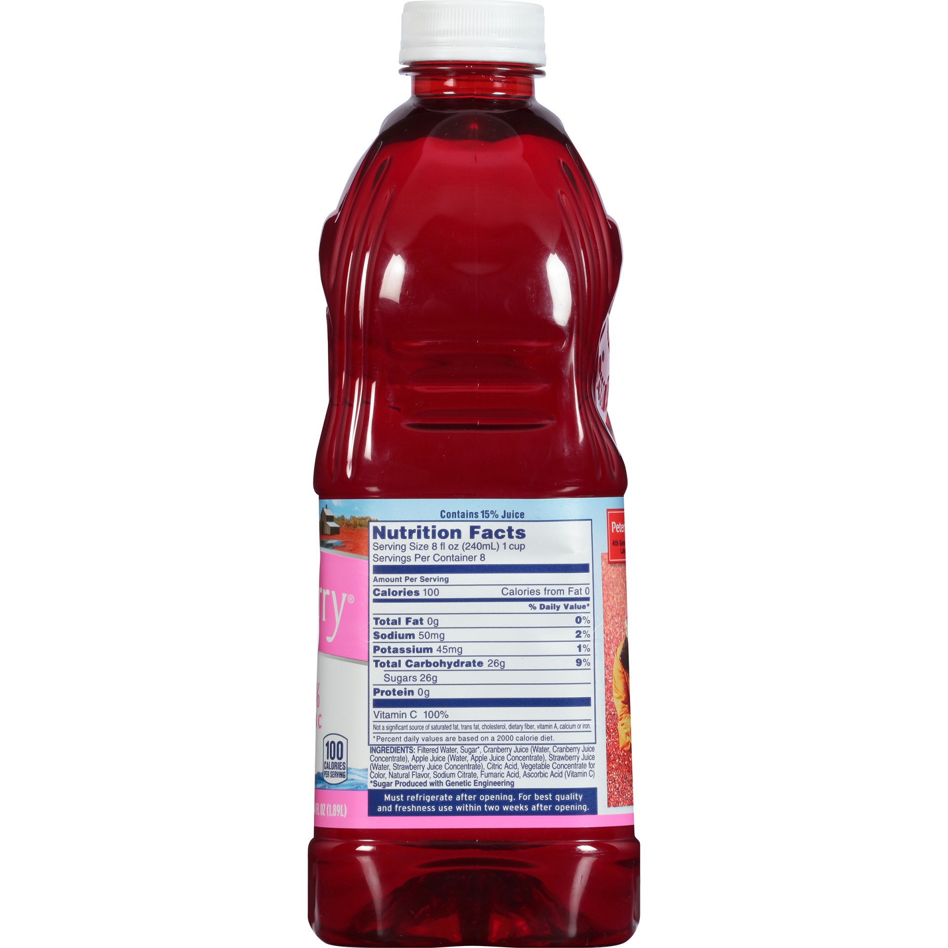 slide 5 of 8, Ocean Spray Cran-Strawberry Juice, 64 fl oz
