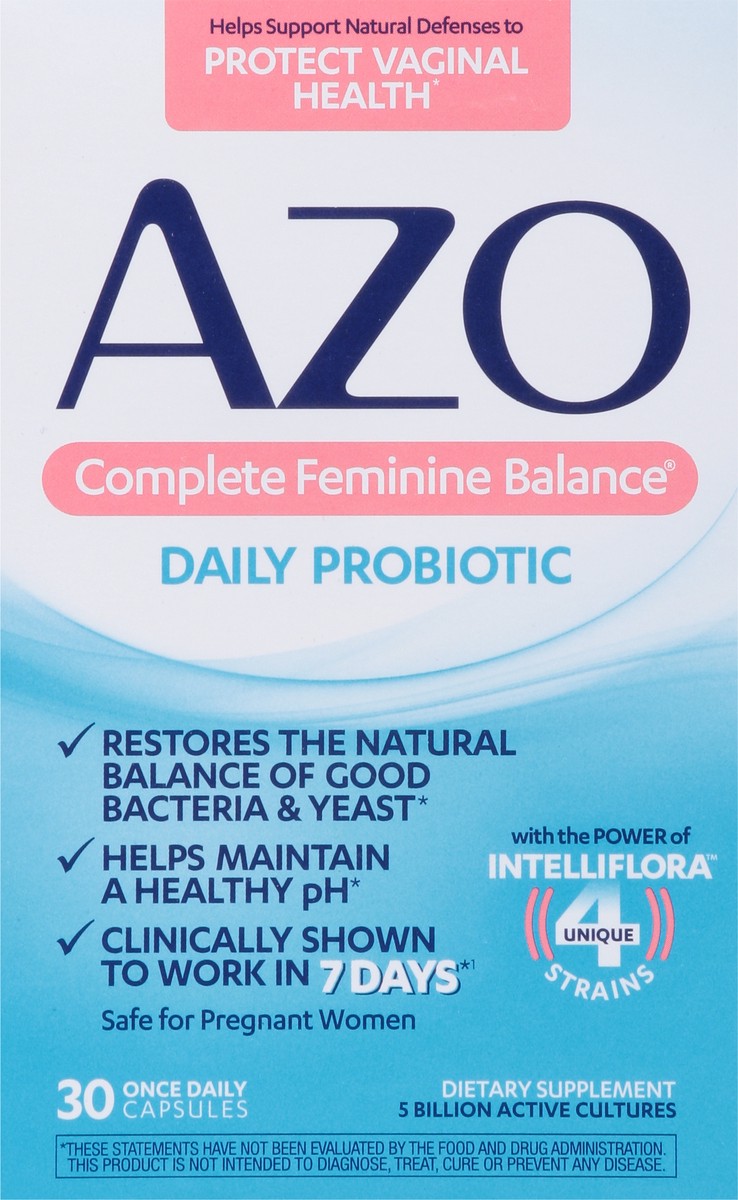 slide 6 of 9, Azo Complete Feminine Balance, 30 ct