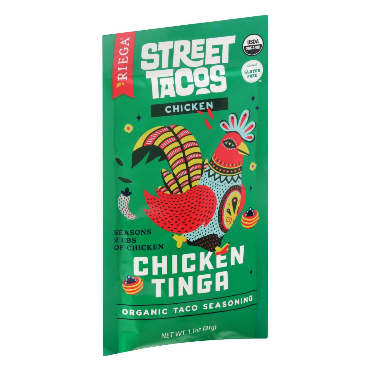slide 9 of 9, Riega Street Tacos Organic Chicken Taco Seasoning - 1.1 oz, 1.1 oz