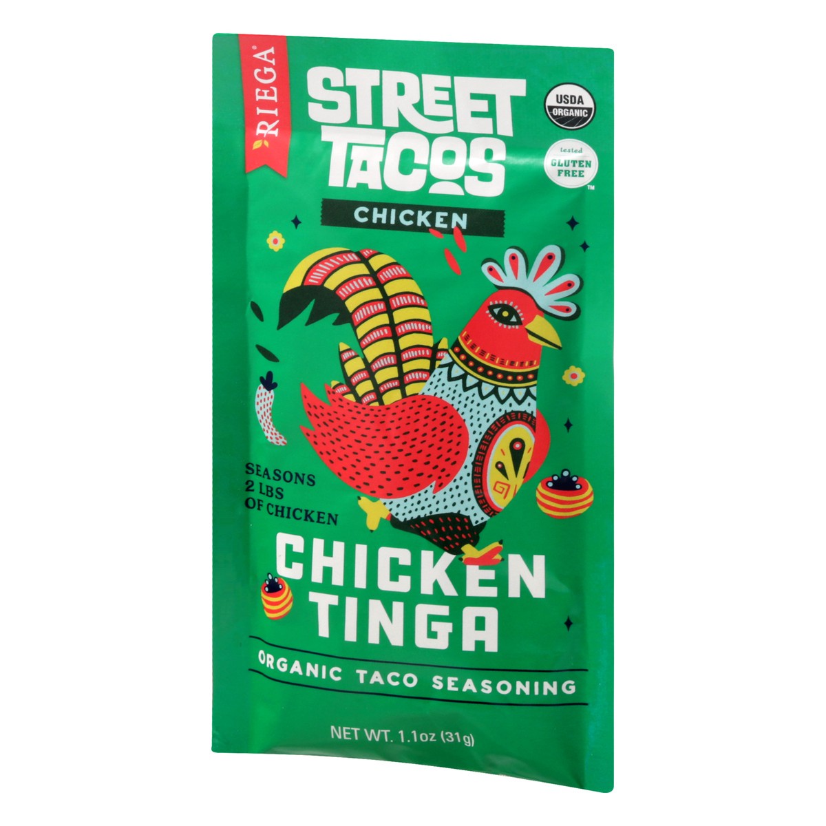 slide 6 of 9, Riega Street Tacos Organic Chicken Taco Seasoning - 1.1 oz, 1.1 oz