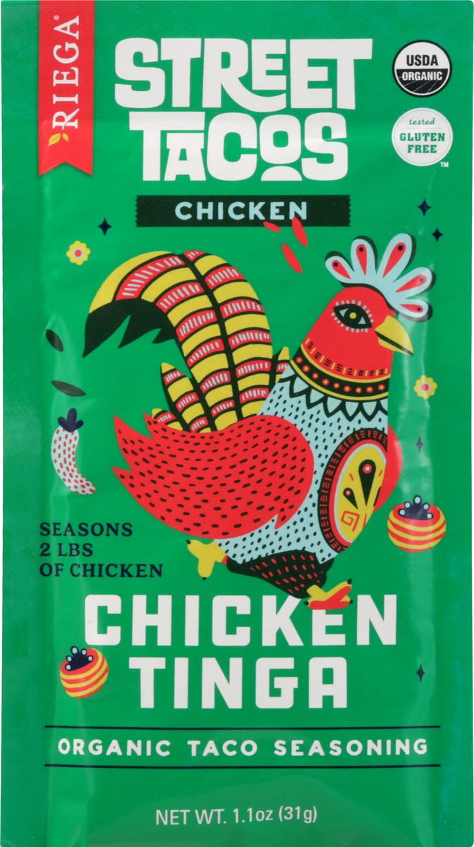 slide 7 of 9, Riega Street Tacos Organic Chicken Taco Seasoning - 1.1 oz, 1.1 oz