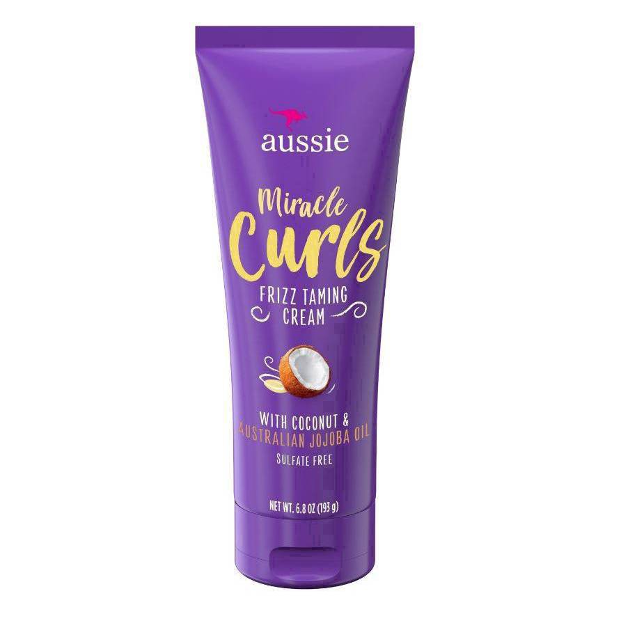 slide 26 of 49, Aussie Miracle Curls Frizz Taming Curl Cream with Coconut & Jojoba Oil, 6.8 fl oz, 6.8 oz
