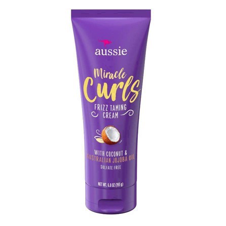slide 40 of 49, Aussie Miracle Curls Frizz Taming Curl Cream with Coconut & Jojoba Oil, 6.8 fl oz, 6.8 oz