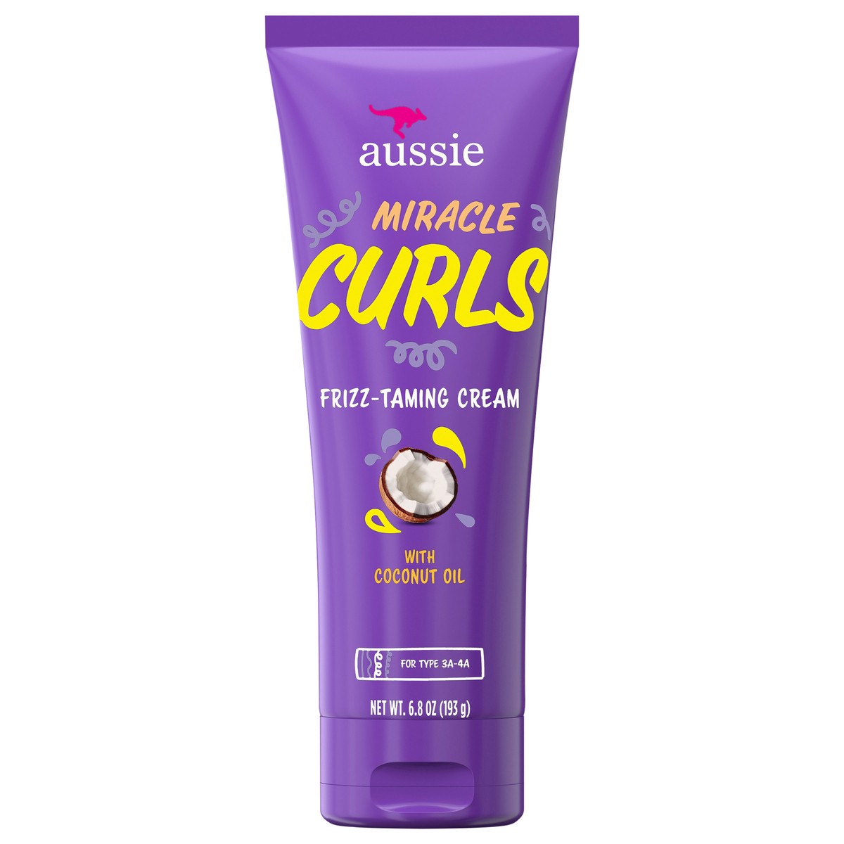 slide 1 of 49, Aussie Miracle Curls Frizz-Taming Cream for Frizz-Free Curly Hair 6.8 fl oz, 6.80 oz