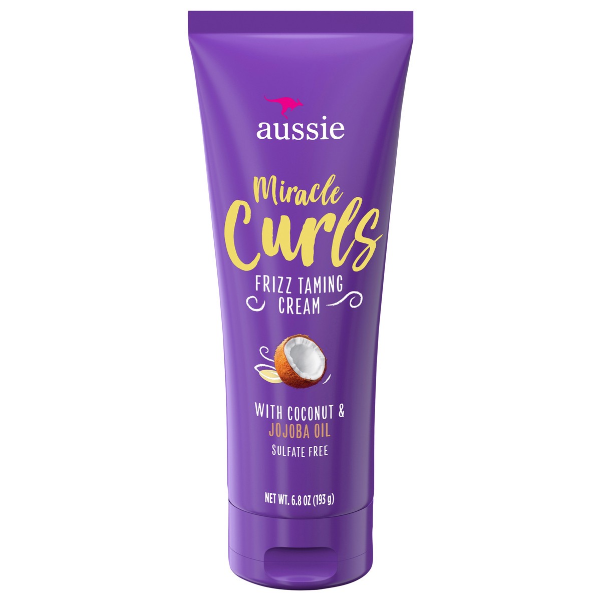 slide 1 of 49, Aussie Miracle Curls Frizz Taming Curl Cream with Coconut & Jojoba Oil, 6.8 fl oz, 6.8 oz