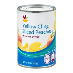 Giant Sliced Yellow Cling Peaches in Light Syrup