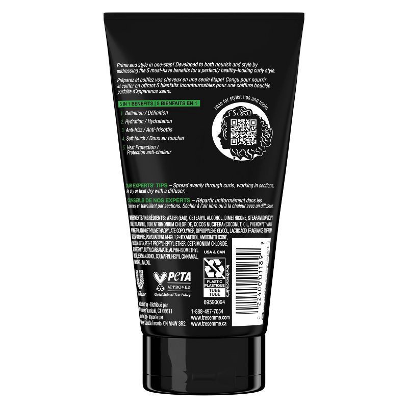slide 4 of 5, TRESemmé Styling Aid One Step Curl Hair Cream - 5 fl oz, 5 fl oz