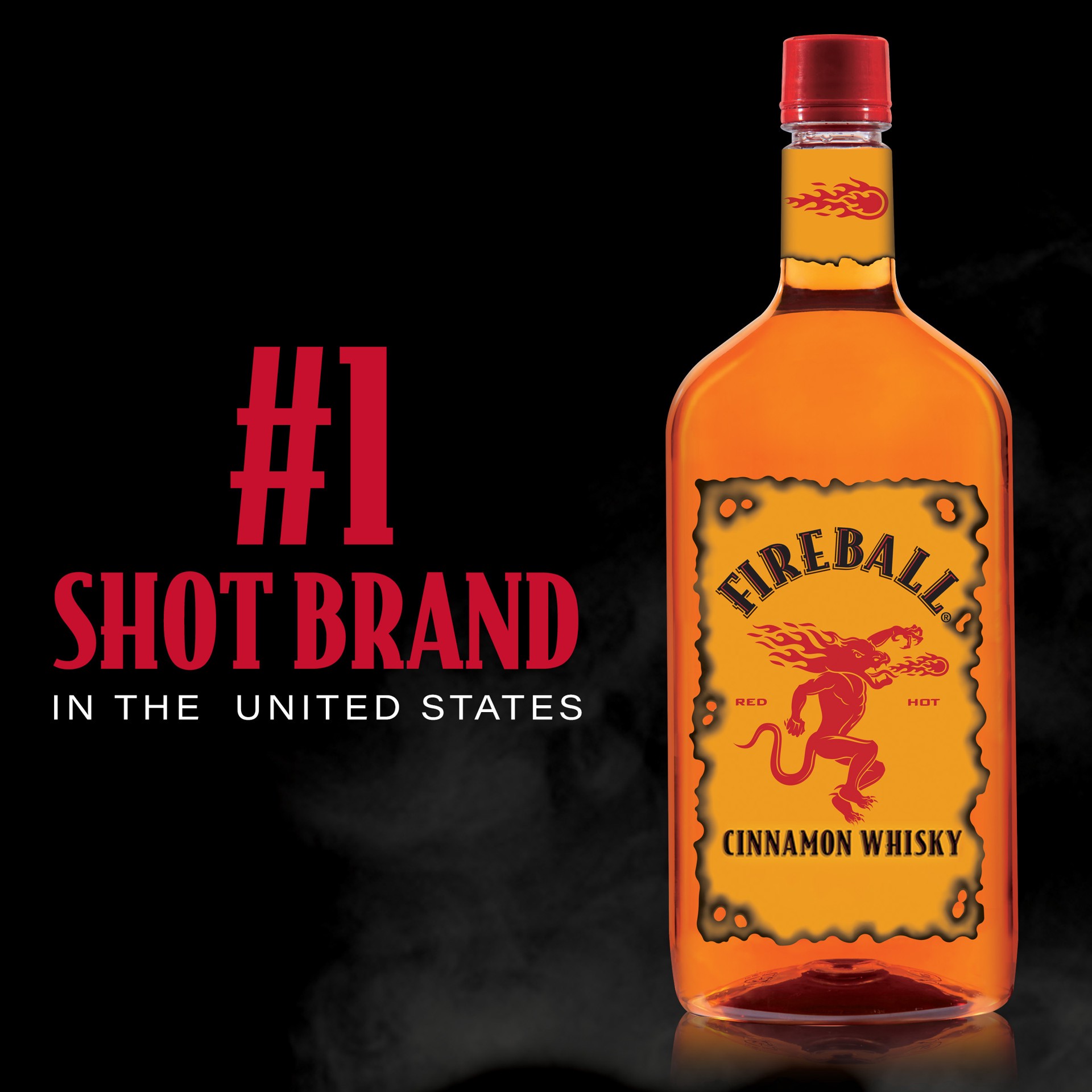 slide 2 of 5, Fireball Cinnamon Whiskey, 1.75L Plastic Bottle, 66 Proof, 1.75 liter