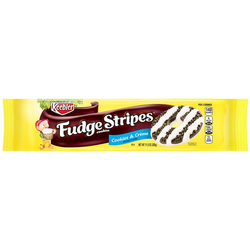 slide 1 of 6, Keebler Fudge Stripes Cookies, 11.5 oz