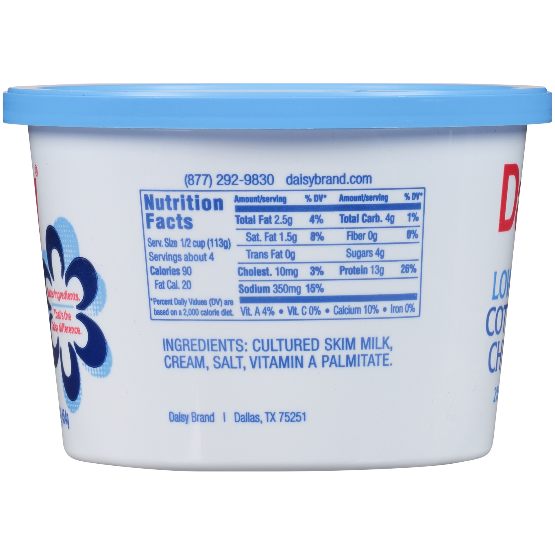 slide 5 of 8, Daisy Brand Low Fat Cottage Cheese, 16 oz