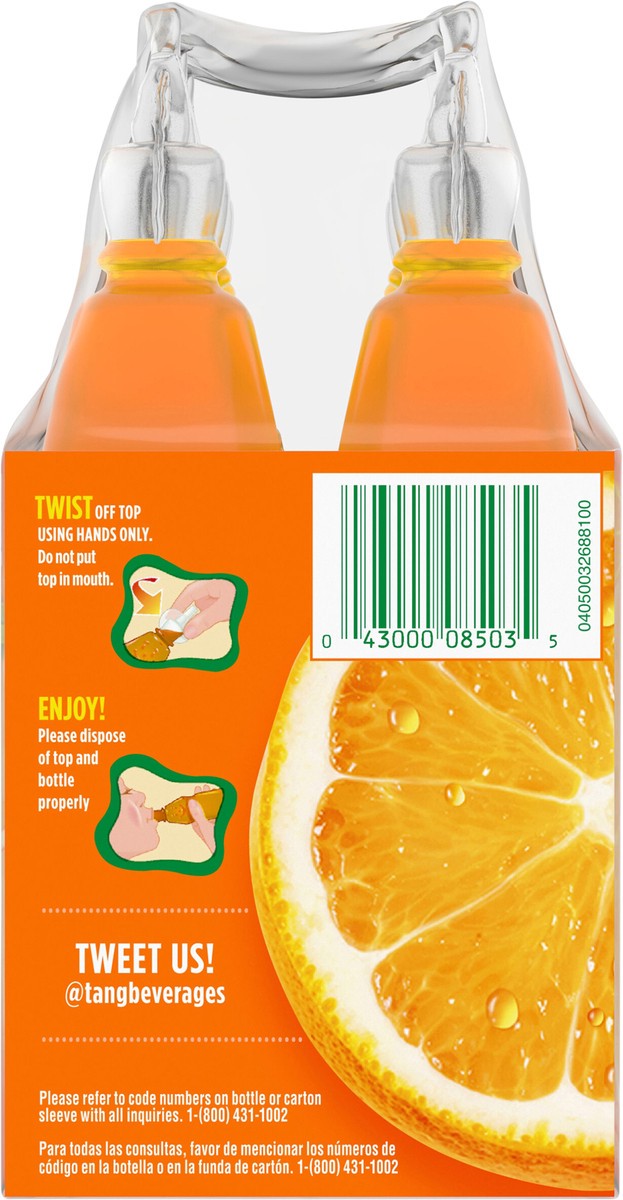 slide 6 of 14, Tang Orange Artificially Flavored Soft Drink, 6 ct Pack, 6.75 fl oz Bottles, 6 ct; 6.75 oz