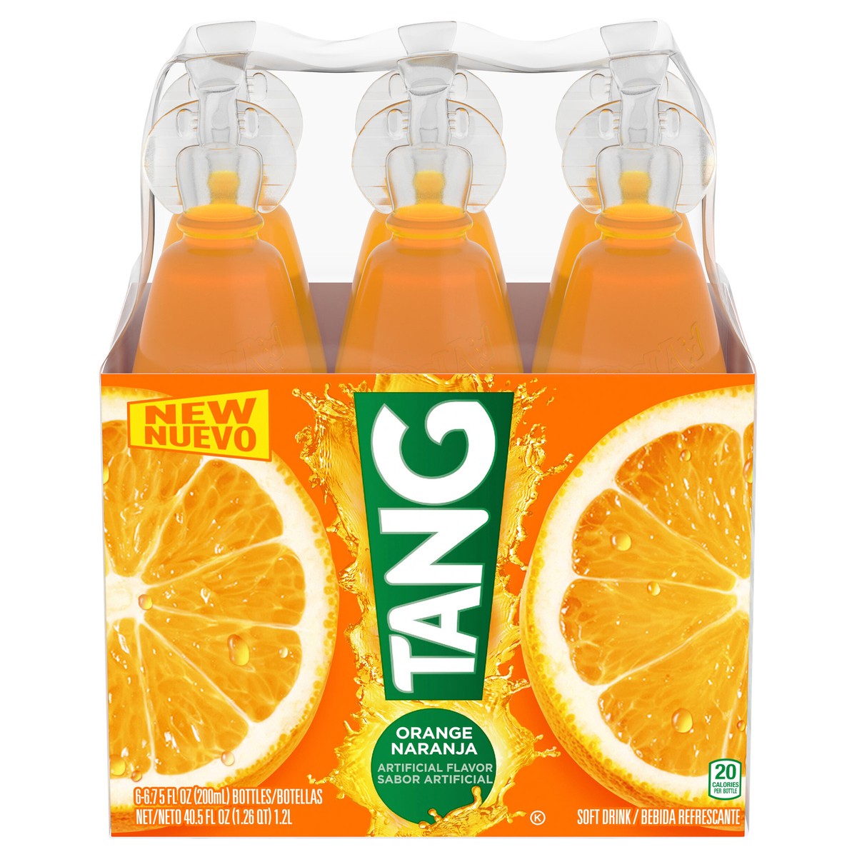 slide 8 of 14, Tang Orange Artificially Flavored Soft Drink, 6 ct Pack, 6.75 fl oz Bottles, 6 ct; 6.75 oz