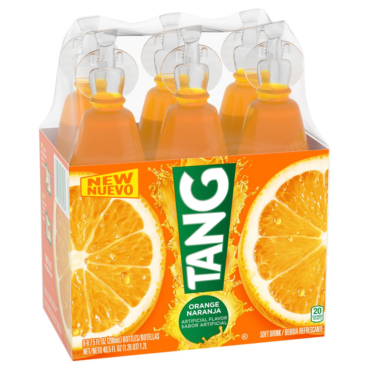 slide 11 of 14, Tang Orange Artificially Flavored Soft Drink, 6 ct Pack, 6.75 fl oz Bottles, 6 ct; 6.75 oz