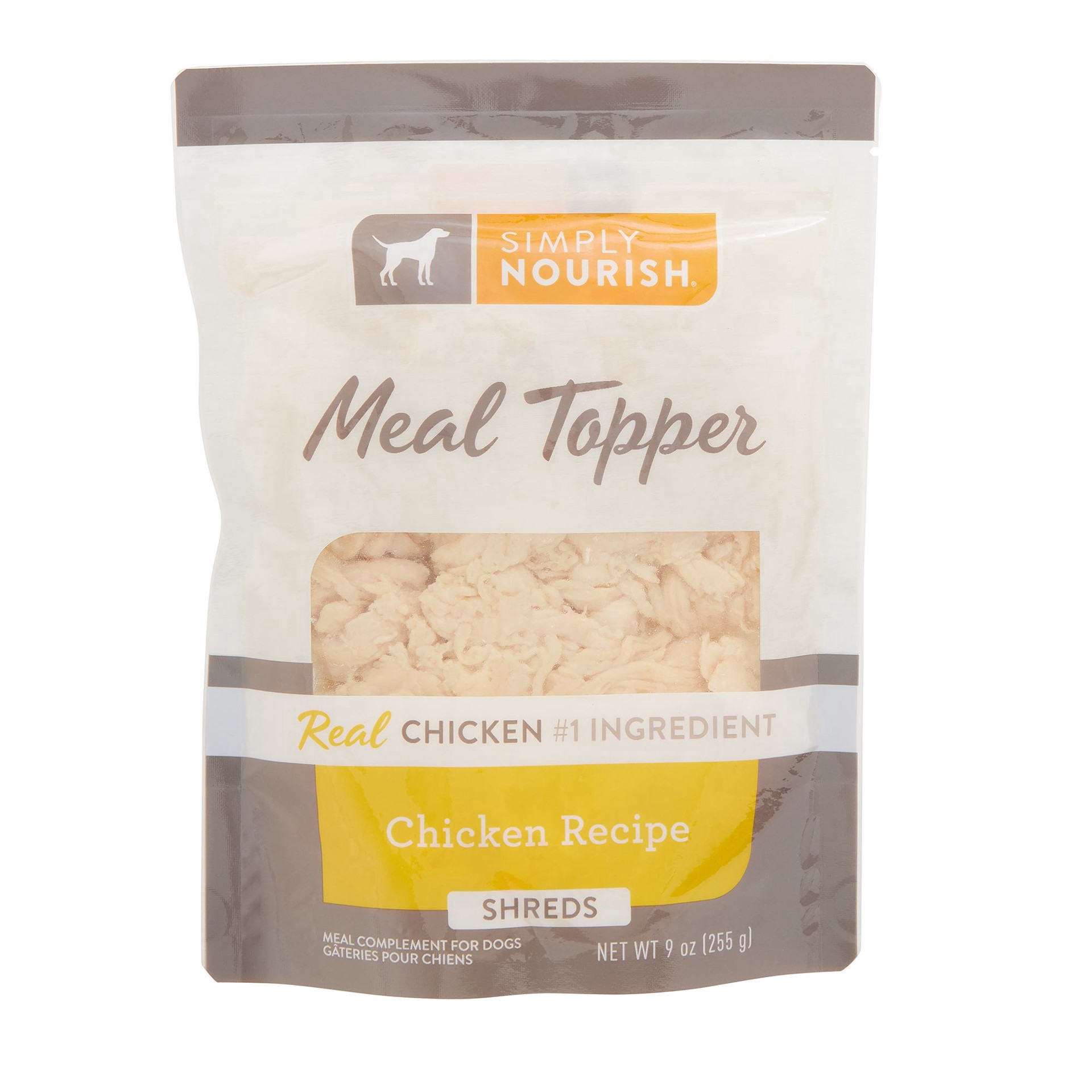 slide 1 of 1, Simply Nourish Adult Dog Meal Topper - Shreds, 9 OZ, 9 oz