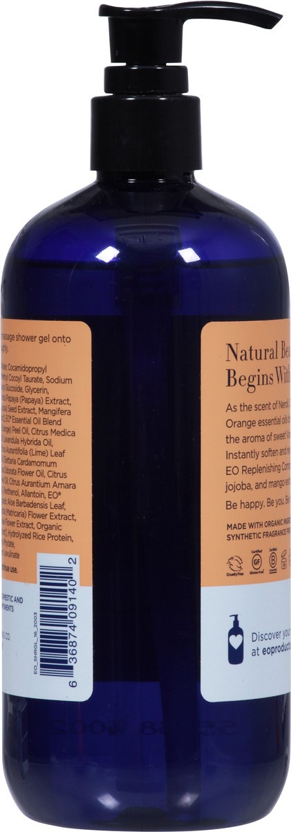 slide 9 of 9, EO Uplifting Orange Blossom Vanilla Shower Gel 16 fl oz, 1 ct