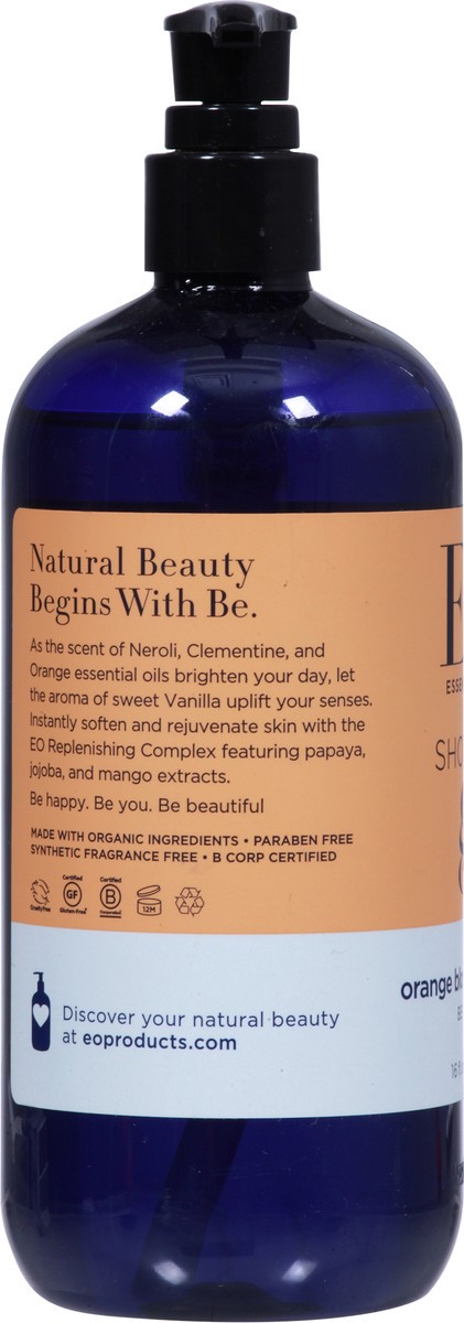 slide 3 of 9, EO Uplifting Orange Blossom Vanilla Shower Gel 16 fl oz, 1 ct