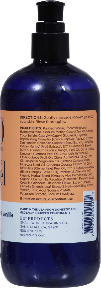 slide 2 of 9, EO Uplifting Orange Blossom Vanilla Shower Gel 16 fl oz, 1 ct
