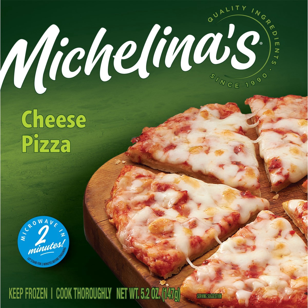 slide 1 of 1, Michelinas Cheese Pizza, 5.2 oz