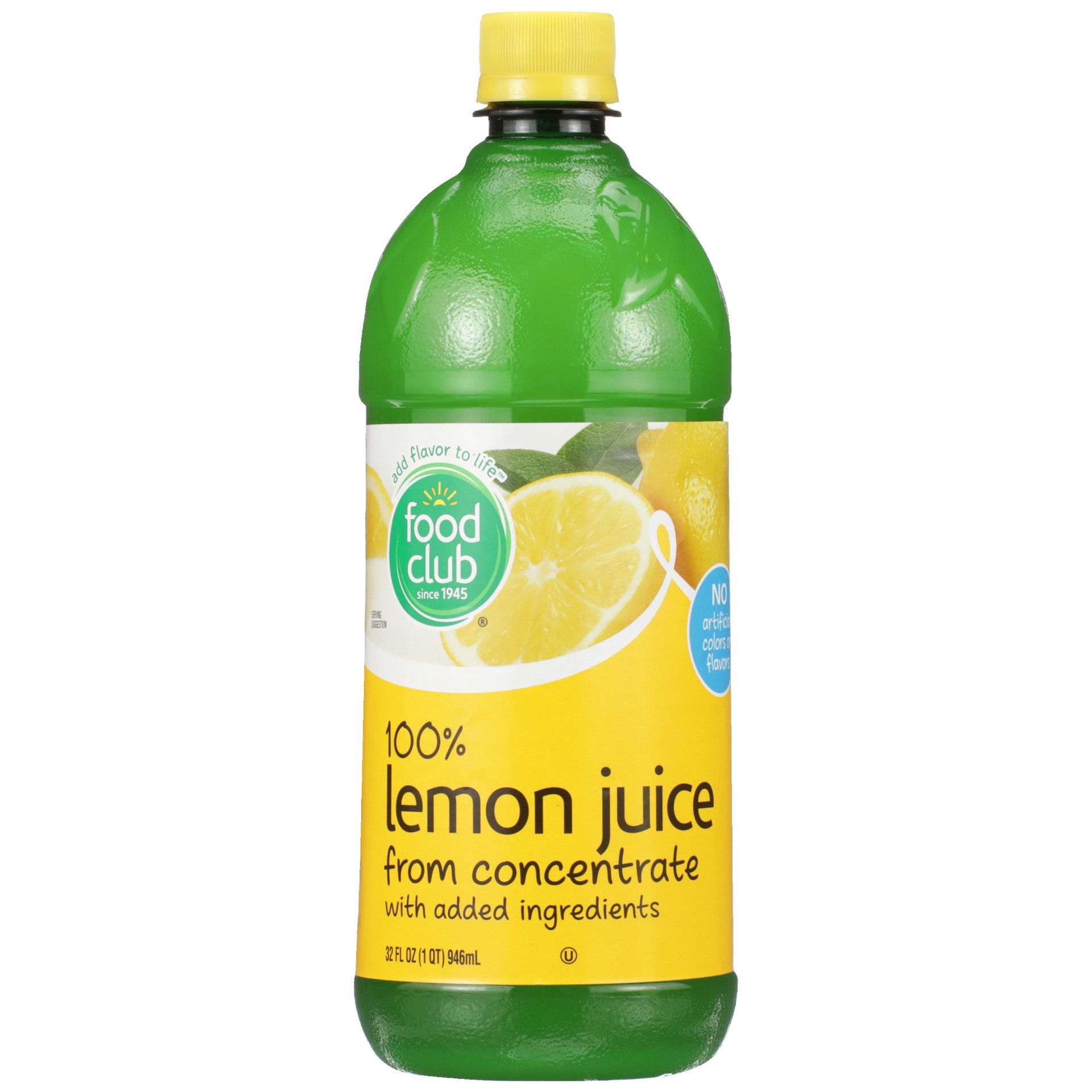 slide 1 of 6, Food Club 100% Lemon Juice - 32 fl oz, 32 fl oz