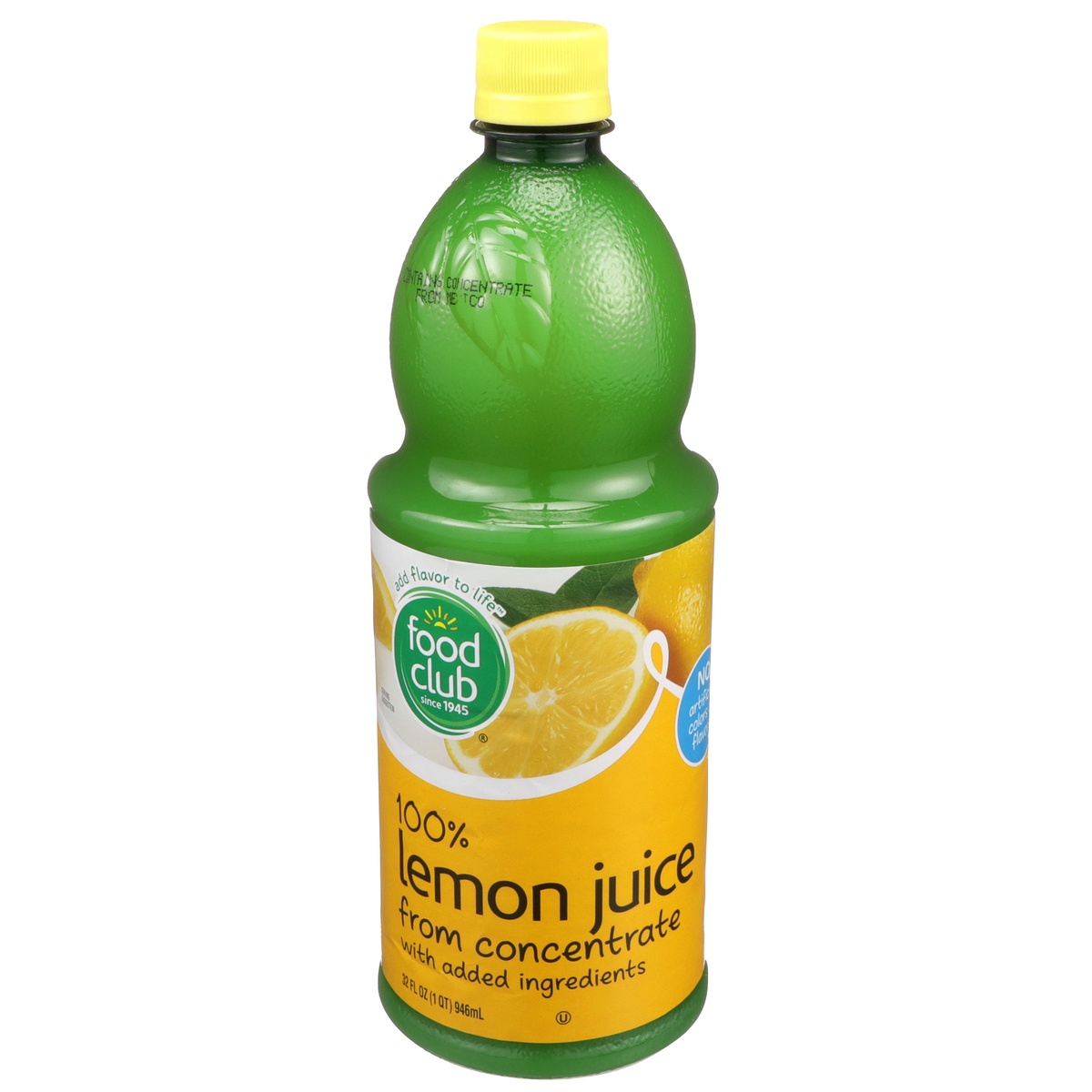 slide 1 of 6, Food Club 100% Lemon Juice, 32 fl oz