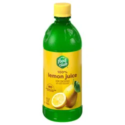 Food Club 100% Lemon Juice from Concentrate 32 fl oz