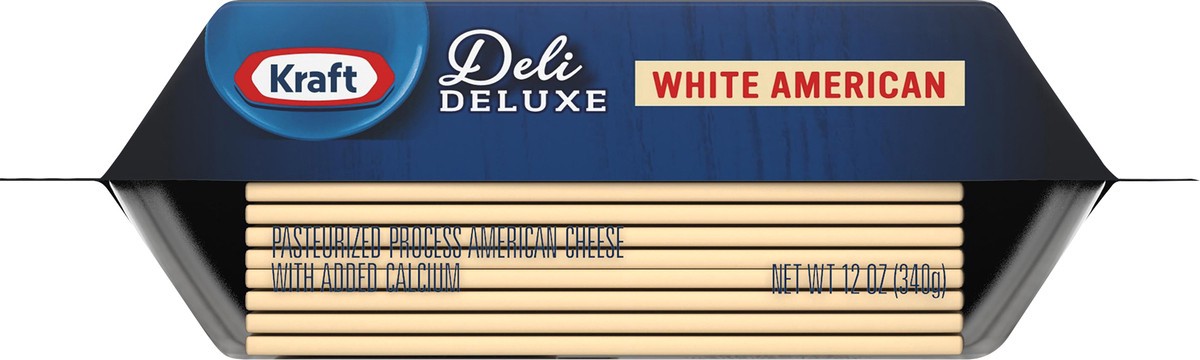 slide 8 of 14, Kraft Deli Deluxe White American Cheese Slices, 16 ct Pack, 16 ct