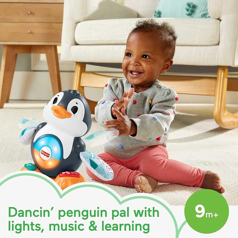 slide 4 of 6, Fisher-Price Linkimals Cool Beats Penguin Learning Toy, 1 ct