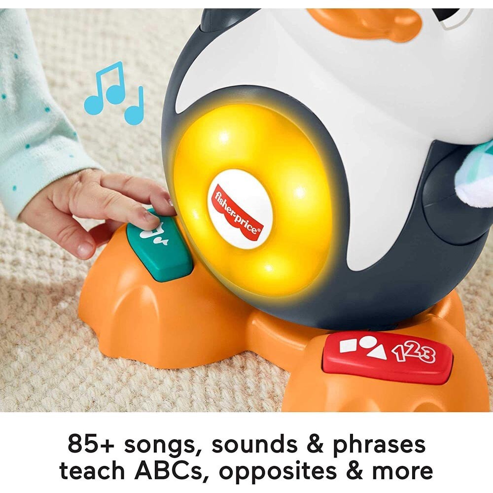 slide 5 of 6, Fisher-Price Linkimals Cool Beats Penguin Learning Toy, 1 ct