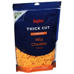Hy-vee Mild Cheddar Thick Cut Shredded Cheese