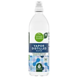 Simple Truth Vapor Distilled Water With Electrolytes - 23.7 fl oz