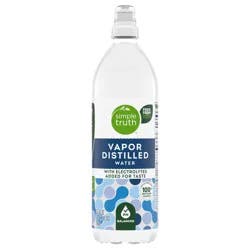 Simple Truth Vapor Distilled Water With Electrolytes - 23.7 fl oz