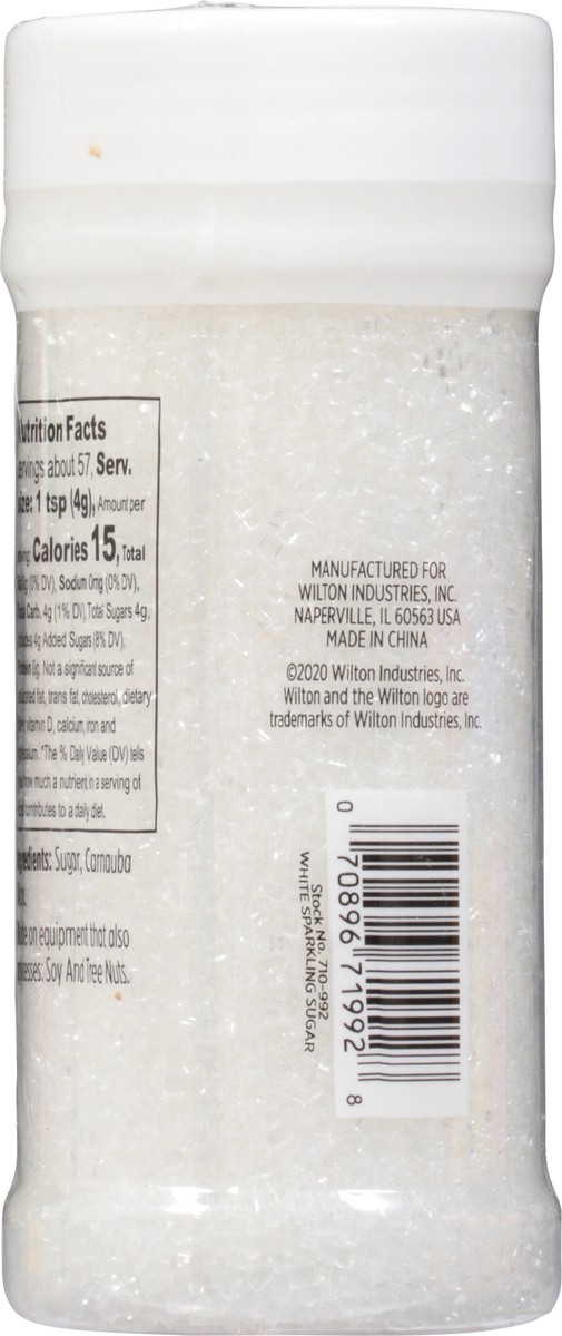 slide 7 of 9, Wilton White Sparkling Sugar Sprinkles 8 oz, 8 oz